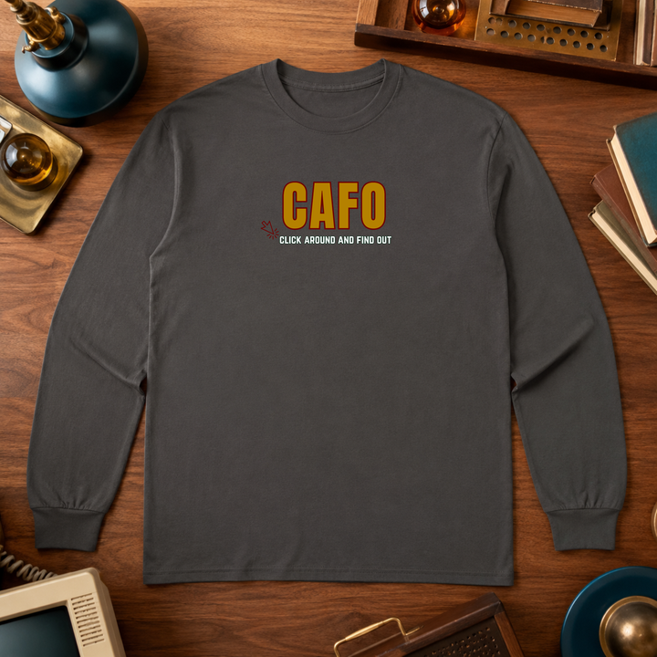 CAFO (Click Around &amp; Find Out | Long Sleeve Unisex Tee