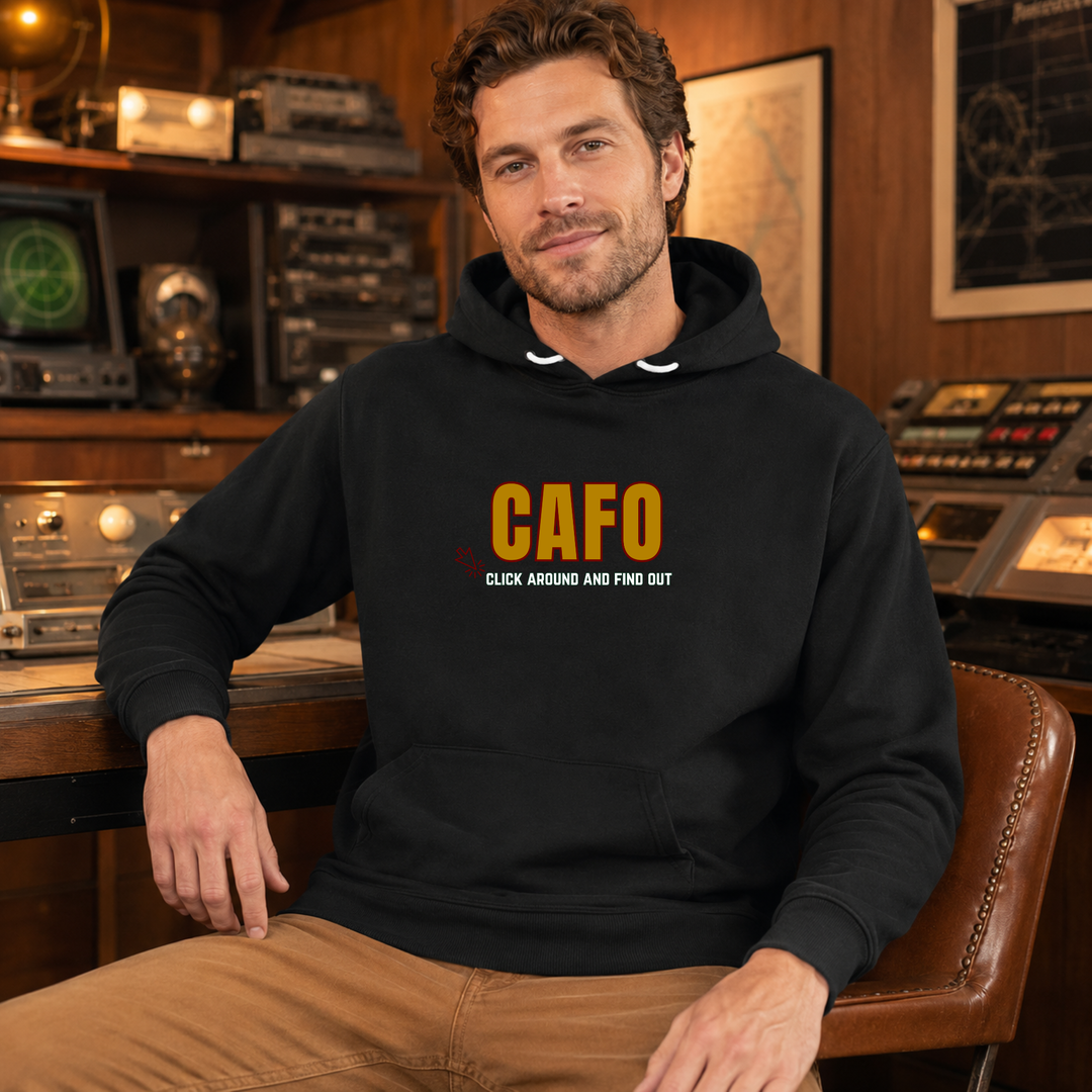 CAFO (Click Around &amp; Find Out | Unisex Sponge Fleece Pullover Hoodie