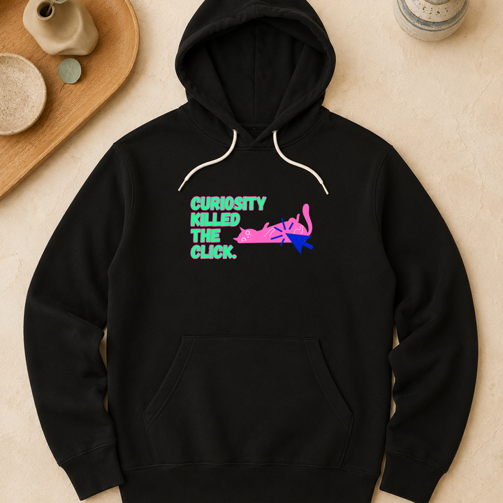 Curiosity Killed The Click | Unisex Sponge Fleece Pullover Hoodie