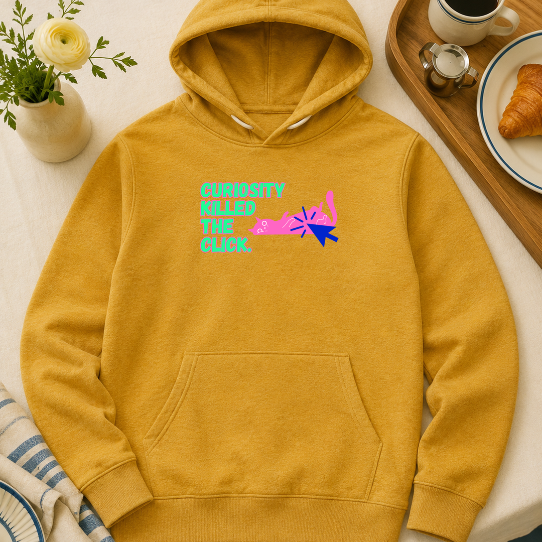 Curiosity Killed The Click | Unisex Sponge Fleece Pullover Hoodie