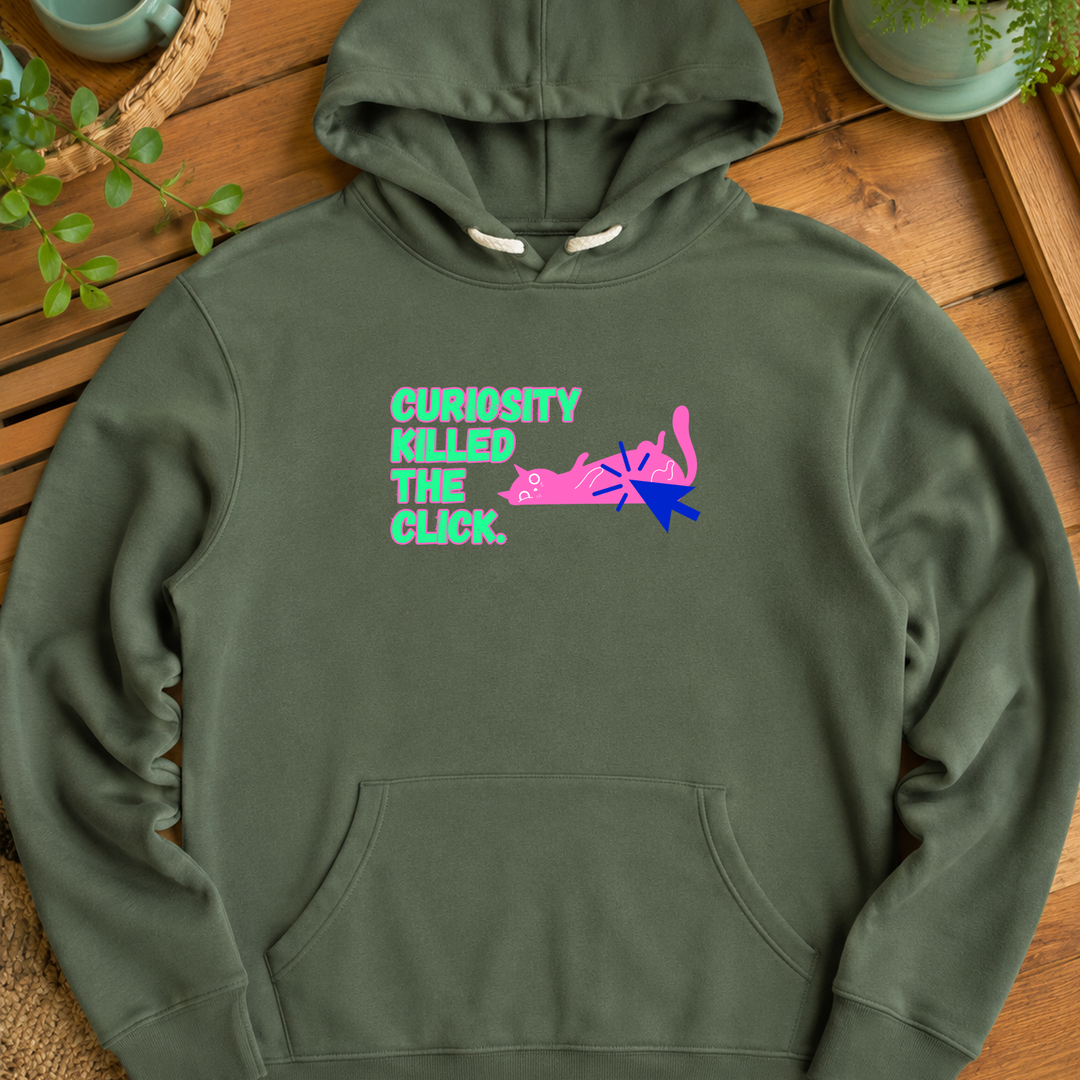 Curiosity Killed The Click | Unisex Sponge Fleece Pullover Hoodie